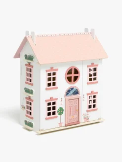 Alice & Fox Dukkehus med Møbel & 4 Dukker, Pink