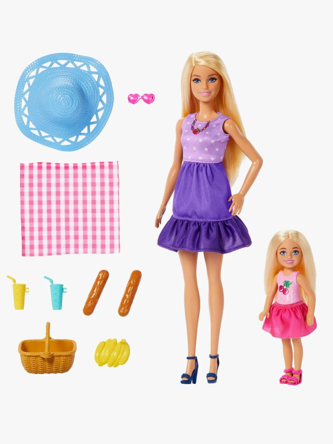 Barbie Family & Friends Legesæt Malibu & Chelsea Picnic