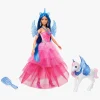 Barbie Sapphire Dukke med Blåt Hår & Enhjørning