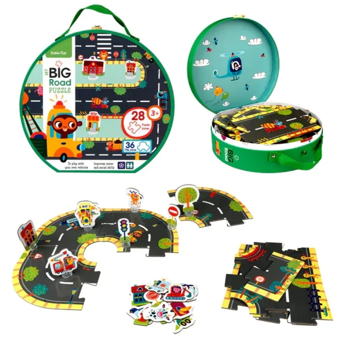 Barbo Toys Mit Store Puslespil Vej 200 Brikker