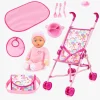 Bayer Design Dukkevogn Buggy Sæt med Dukke, Pink