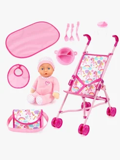 Bayer Design Dukkevogn Buggy Sæt med Dukke, Pink