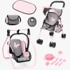 Bayer Design Dukkevogn Buggy Sæt, Grey