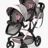 Bayer Design Xeo Twin Tvillingedukkevogn, Grå