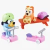 Bluey Figursæt Bluey & Bingo med Løbehjul