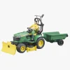 Bruder John Deere Havetraktor m. Fører