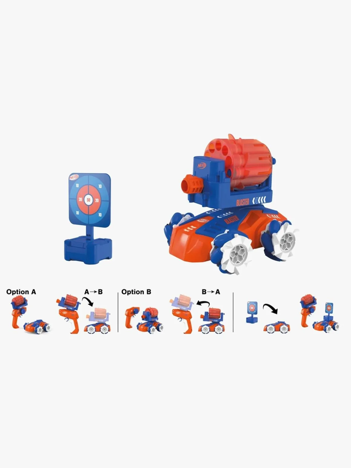 Carrera Fjernstyret Bil Nerf Blasting Car