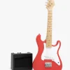 Cloudberry Castle Elektrisk Guitar med Forstærker 80 cm, Rød