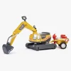 Falk Ride-on-gravemaskine Super Builder inkl. Anhænger, Gul