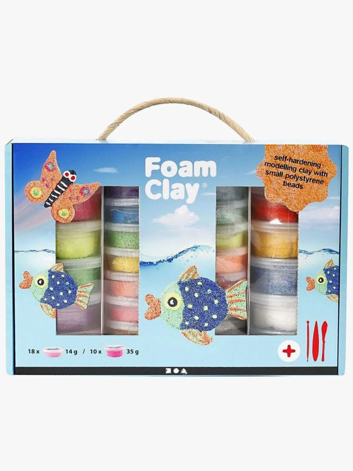 Foam Clay Gaveæske Blandede Farver