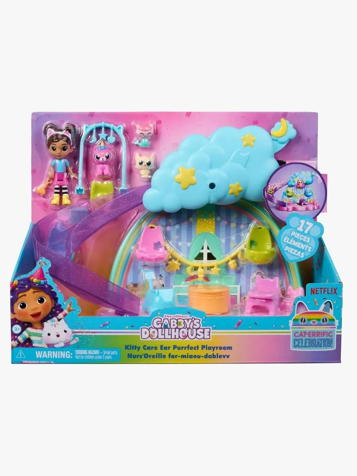 Gabby's Dollhouse Kitty Care Legesæt