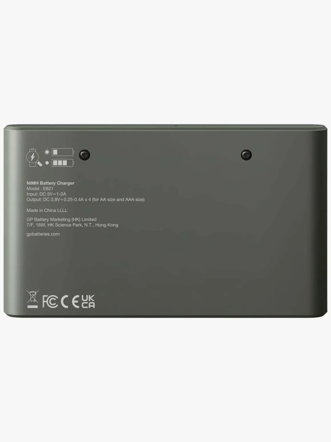 GP Batterier Recyko E821 8-Slot Charger, 4 AA + 4 AAA
