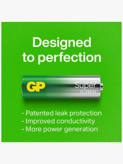 GP Super Alkaline G-TECH AA/LR6 Batterier 4-Pak