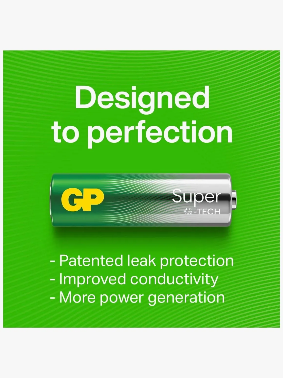 GP Super Alkaline G-TECH AAA/LR03 Batterier 12-Pak