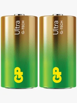 GP Ultra Alkaline G-TECH C/LR14 Batterier Svanemærket 2-Pak
