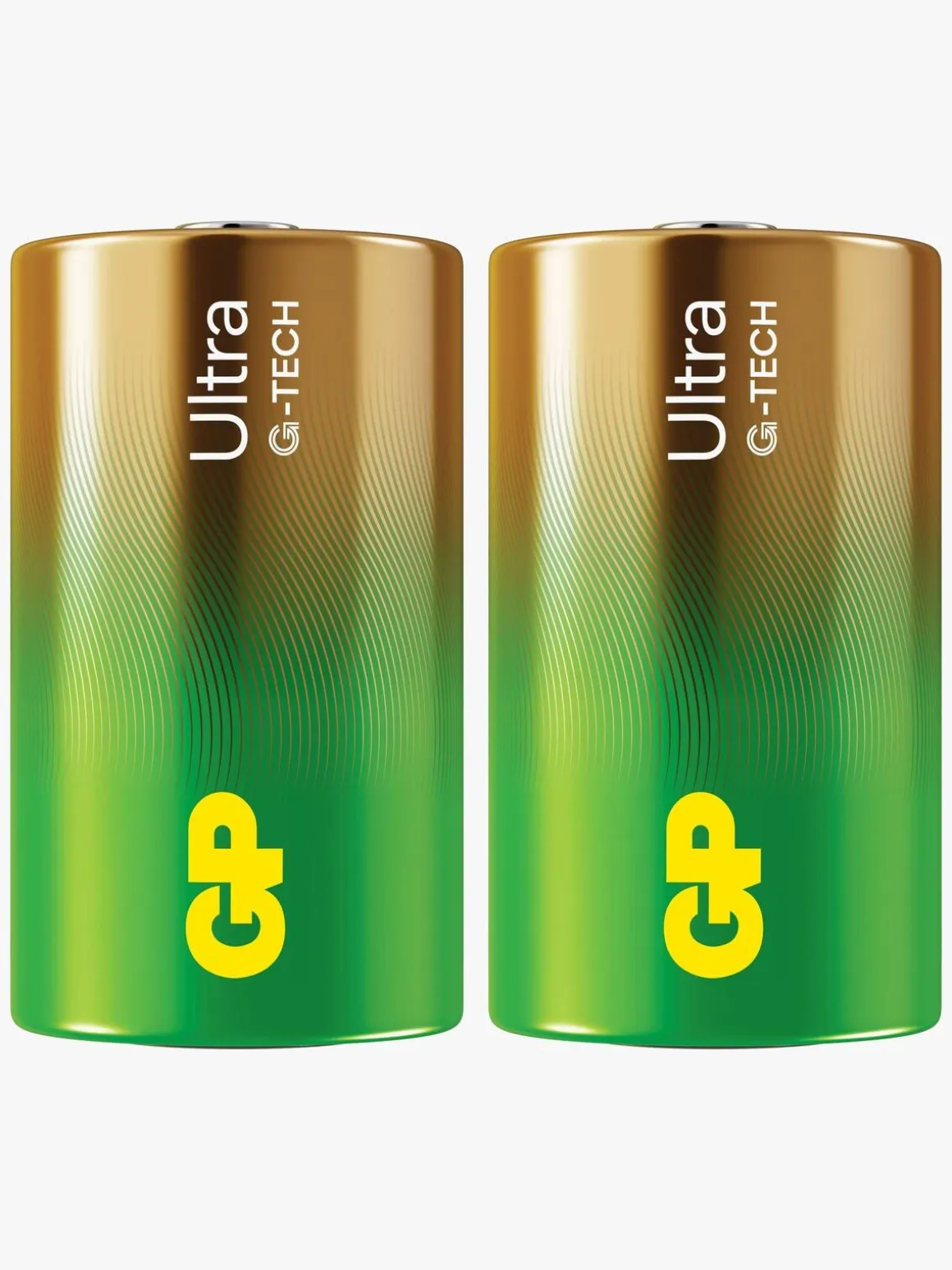 GP Ultra Alkaline G-TECH D/LR20 Batterier Svanemærket 2-Pak