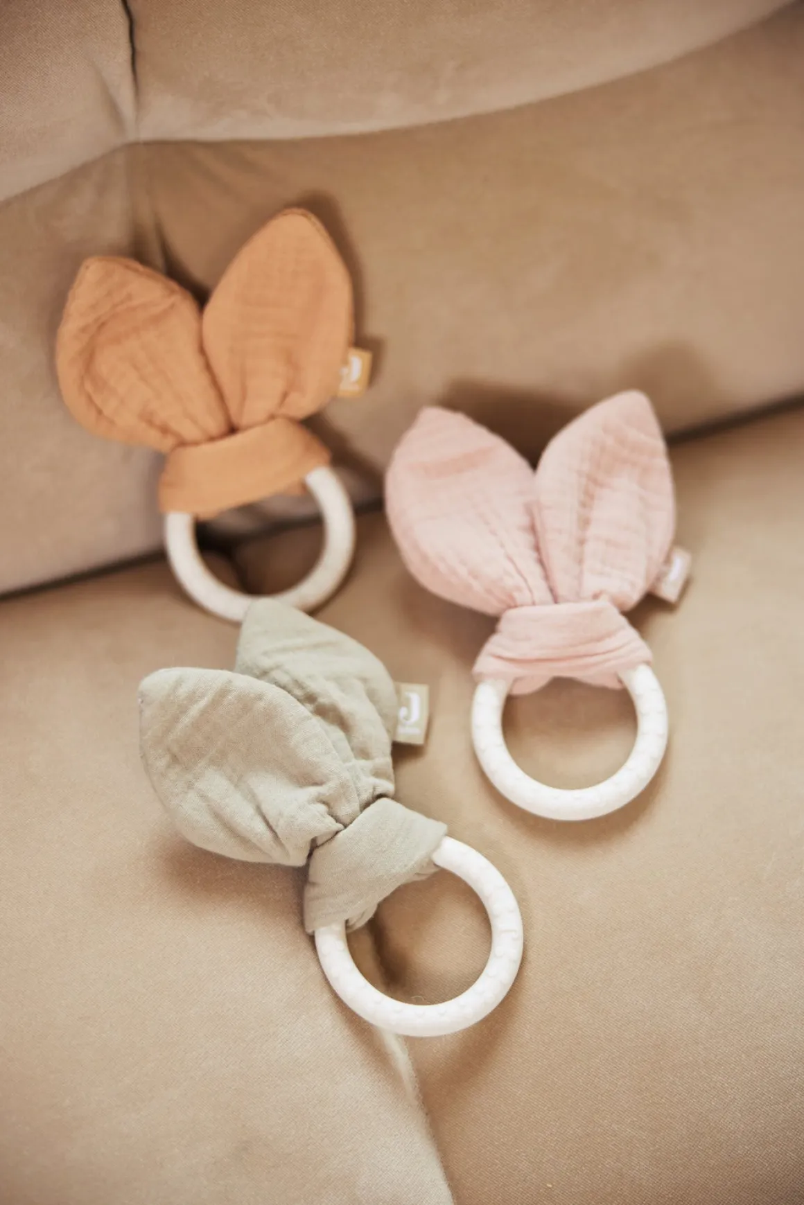 Jollein Bunny Ears Bidering, Moonstone