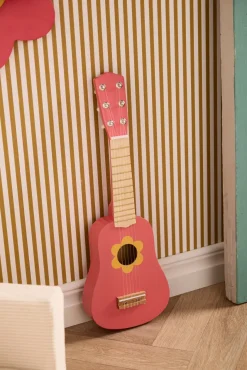Kid's Concept Legetøjsguitar Blomst, Pink