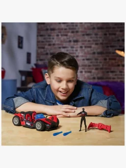 Marvel Spider-Man Epic World of Actionfigur med Bil - Miles Morales Remix Blast-Racer