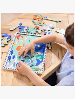 Melissa & Doug Puslespil med Tandhjul Havtema 18 Brikker