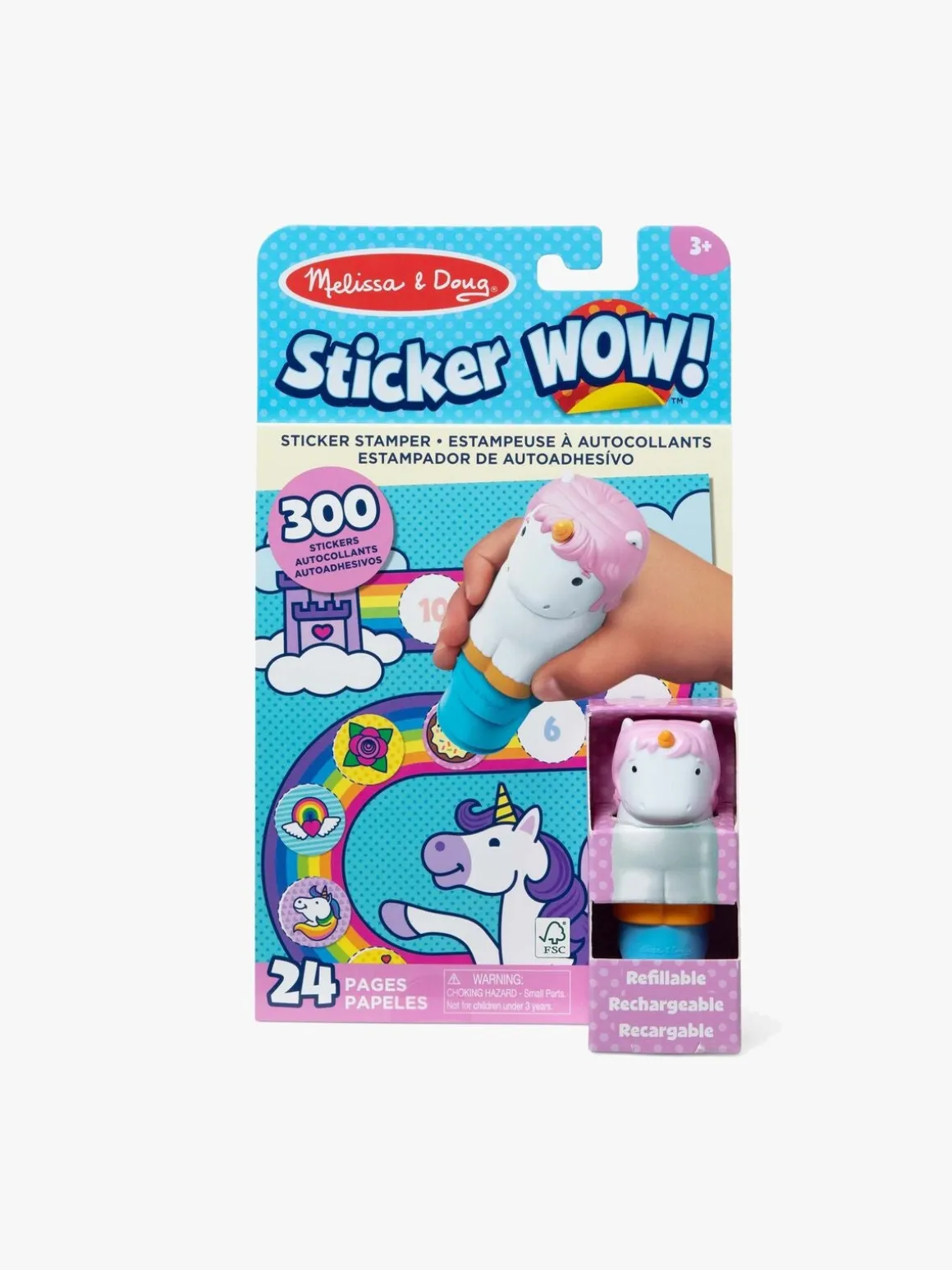 Melissa & Doug Sticker WOW! Ativitetsbog Enhjørning