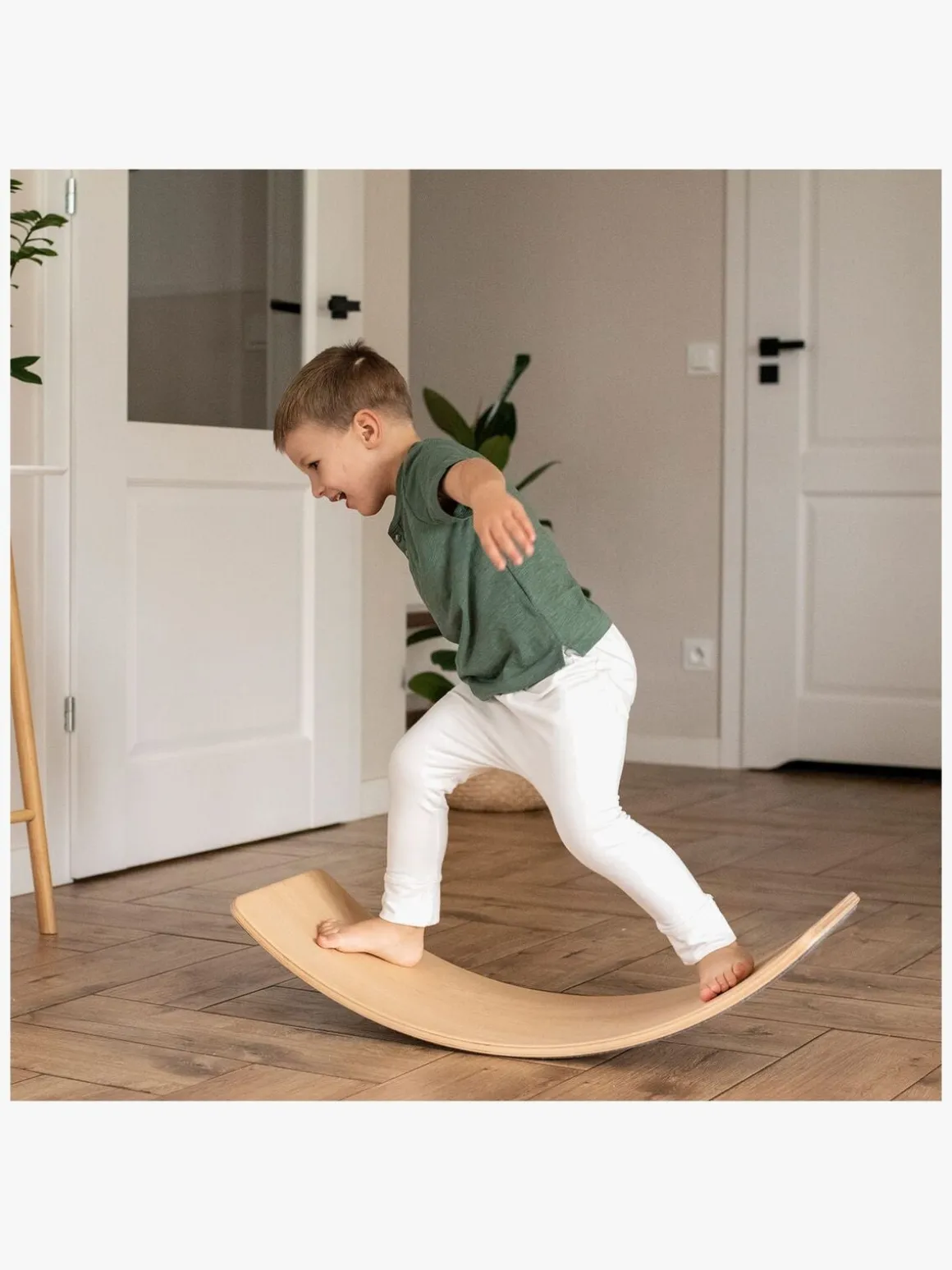 Meowbaby Balancebræt, Grå/Natur