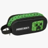 Minecraft 3D Dobbelt Penalhus, Blå/Grøn