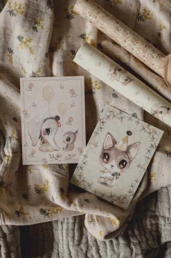 Mrs Mighetto Invitationer, Ellie and Meow 2-pack