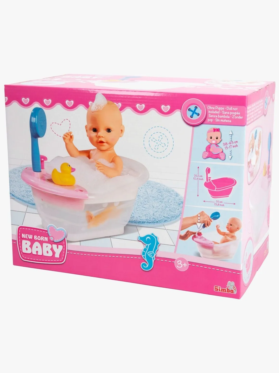 New Born Baby Badekar med Bruser