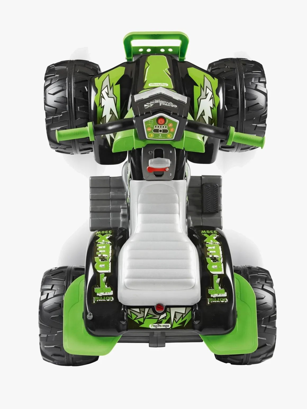 PegPérego Corral T-Rex Firehjulet ATV 330W, Grøn/Sort