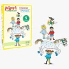 Pippi Langstrømpe Stablepuslespil 5-i-1
