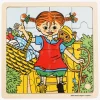 Pippi Langstrømpe Træpuslespil Pippi & Hr. Nilsson 16 Dele
