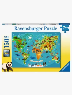 Ravensburger Puslespil Dyr Verdenskort 150 Brikker