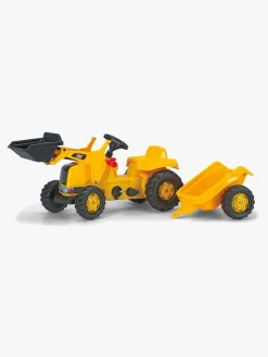 Rolly Toys Gravemaskine med Anhænger Cat Gul