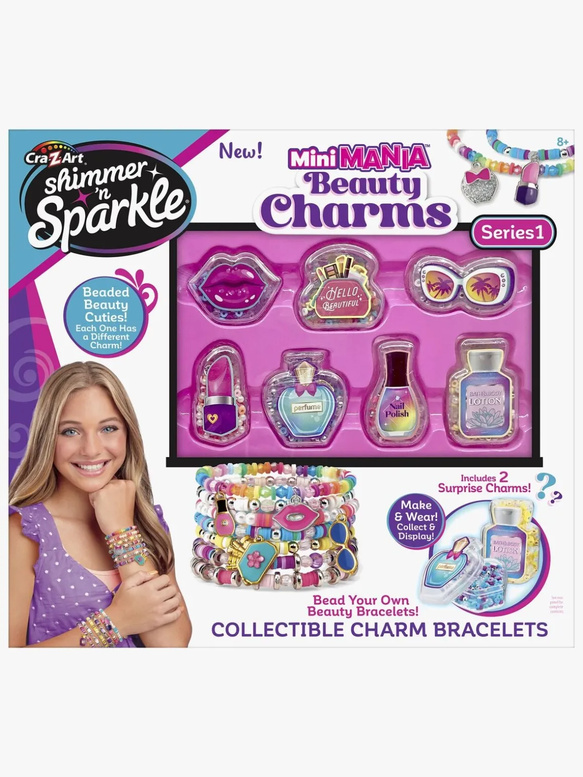 Shimmer n' Sparkle Mini Mania Beauty Charms Armbåndssæt