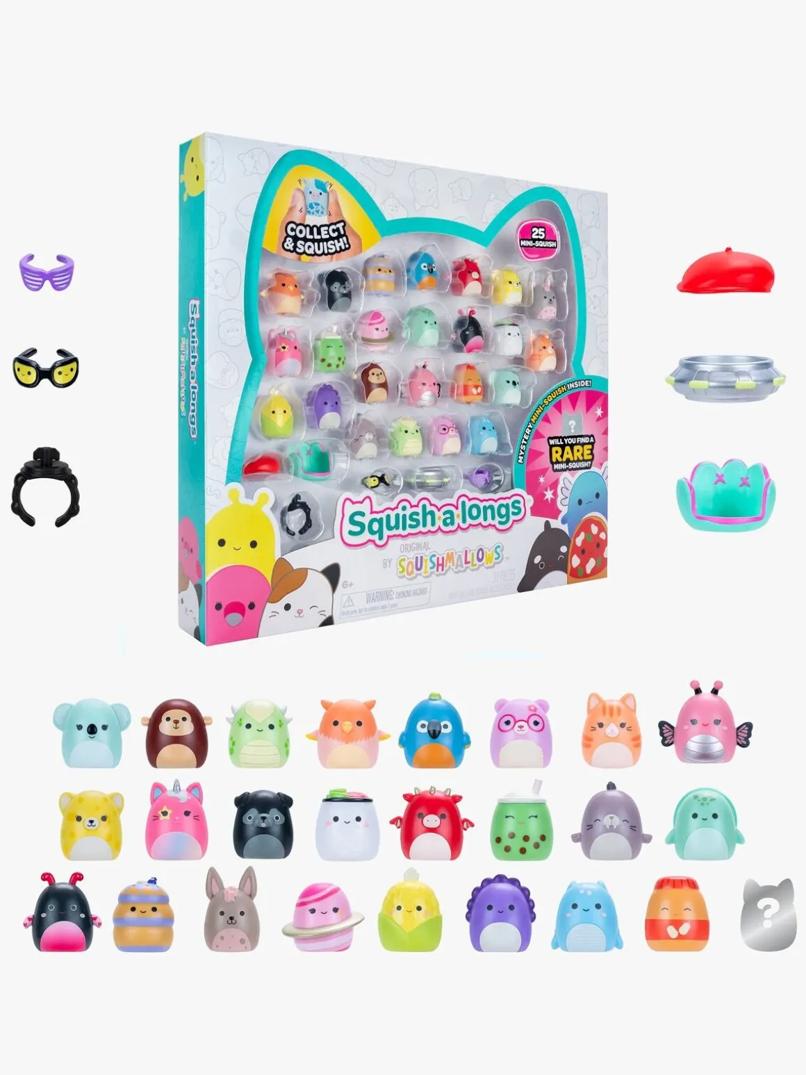 Squish-a-longs Figursæt 25-pak 2,5 cm Series 1