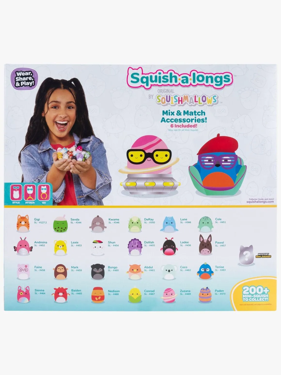 Squish-a-longs Figursæt 25-pak 2,5 cm Series 1