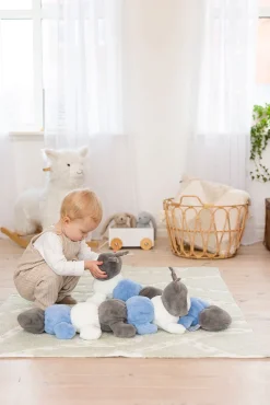 Teddykompaniet Bamse Tusindben 60 cm, Blå