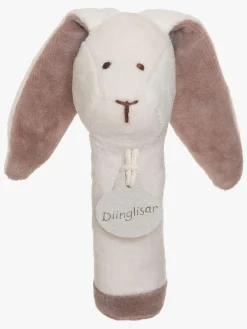 Teddykompaniet Diinglisar Kanin Rangle, White