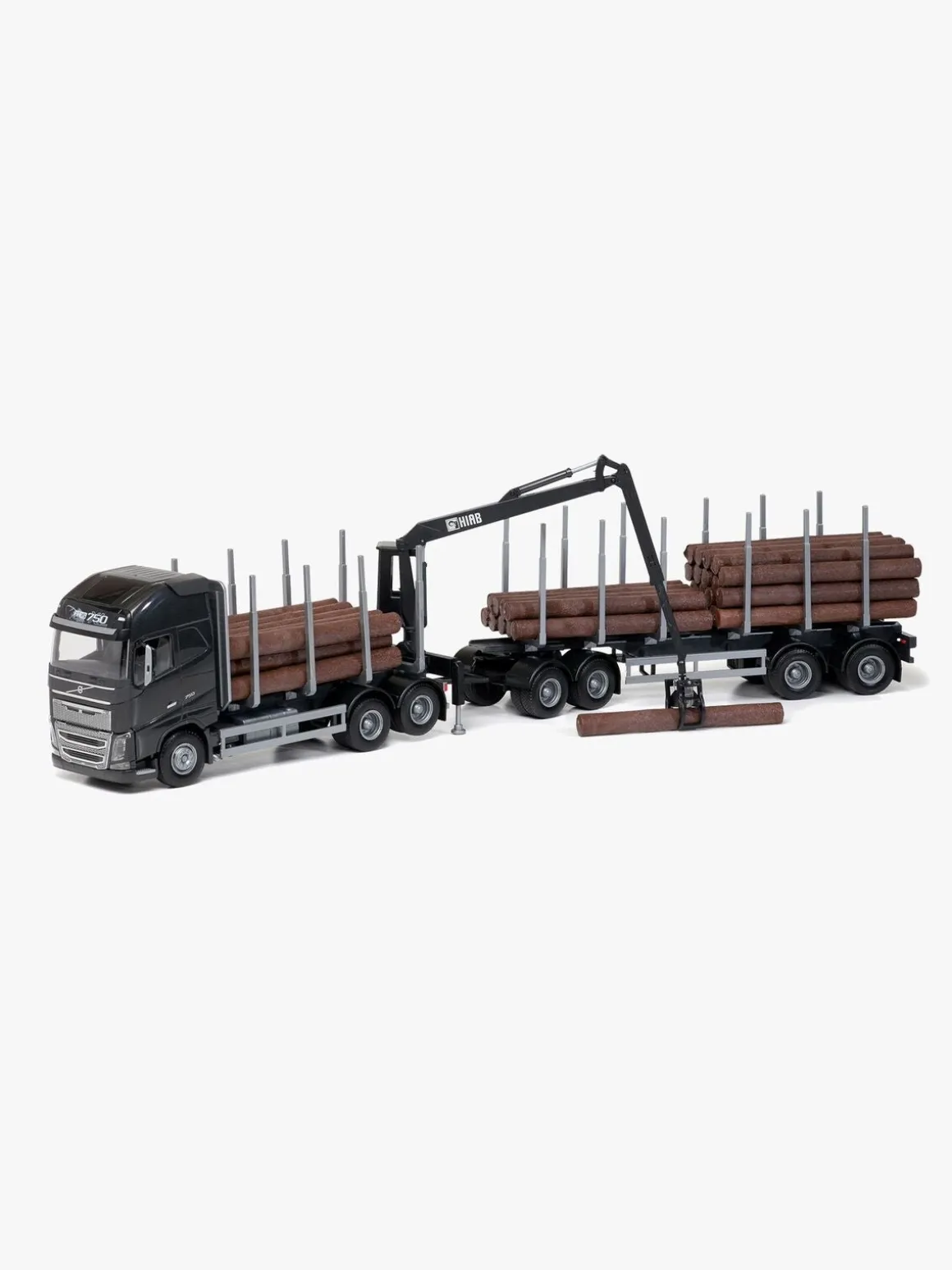Volvo FH/750 Tømmerbil m. Kran, Sort